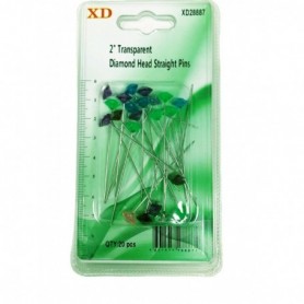 20 pc Big Color Head Straight Pins (24/288/c)