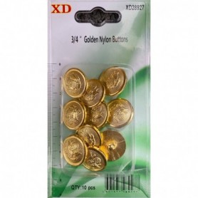 10 pc Golden Buttons (24/288/c)