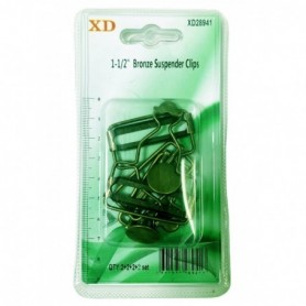 8 pc Extender Clip Button Kit Brown (24/288/c)