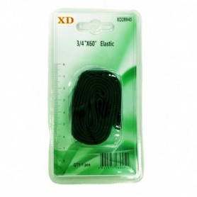 3/4"x60" Elastic Black (24/288/c)