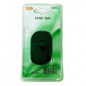 5/8"x60" Elastic Black (24/288/c)