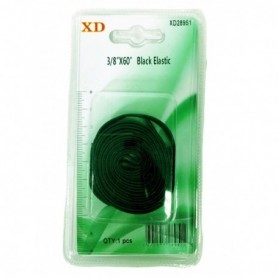 3/8"x60" Elastic Black (24/288/c)