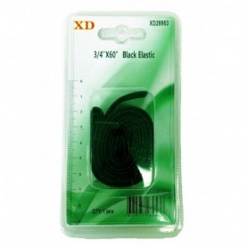 3/4"x60" Elastic Black (24/288/c)