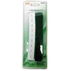 2 pc 3/4" Elastic Set Black&White (24/288/c)