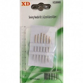 6 pc 3 Size Sewing Needle Kit (24/288/c)
