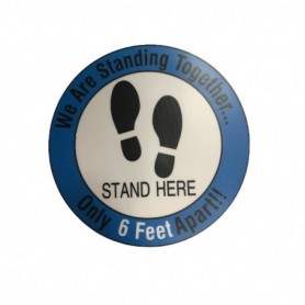 11" Social Distance Sign (24/300/c)