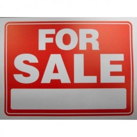 For Sale Sign 12" x 9"