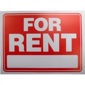 For Rent Sign 12" x 9"