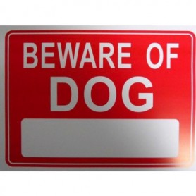 Beware of Dog Sign 12" x 9"