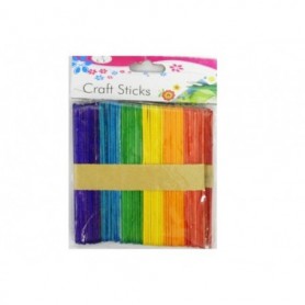 100 pc Colored Craft Sticks