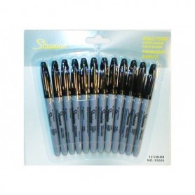 12 pc Marker Set Black (72/144/c)