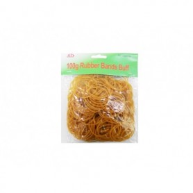 100g Rubber Bands Buff (48/96/c)