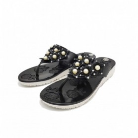 Ladies' 6 3D Flower High Heel Slippers (36/c)