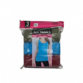 3 pc Women's tank Top Set Mix Color (24/64/c)
