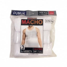 3 pc Men's Cotton A-Shirt Set Large (48/c)