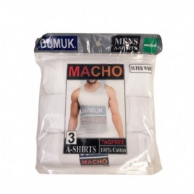 3 pc Men's Cotton A-Shirt Set Medium (48/c)