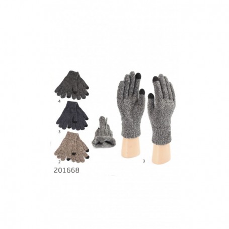 Men Gloves Touch Screen Pulling Fluff (12/360/c)
