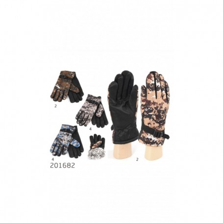 Men Gloves Comouflage With Buckle (12/120/c)