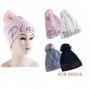 Unisex beanie hat with shining name of color (12/120/c)