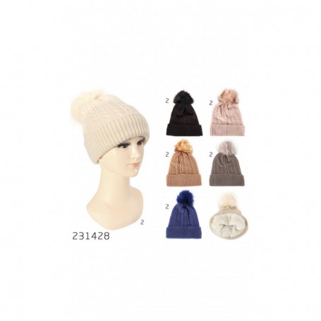 Lady Hat With Fur(120/c)