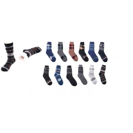 Men's Fur Lined Thermal Socks (12/240/c)