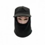 Double Layer Fleece Mask w Vizer Black (12/144/c)