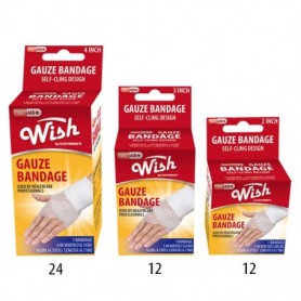 Wish Bandage Gauze assorted sizes (48/48/c)