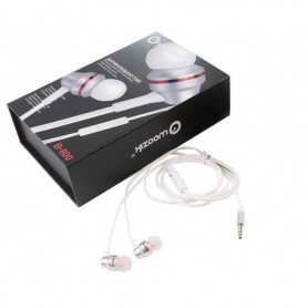 B800 In-Ear Noise Isolating Heavy Bass Headphones with Mic In White (Without Carrying Cases)