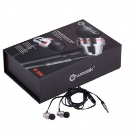 B800 In-Ear Noise Isolating Heavy Bass Headphones with Mic In Black (Without Carrying Cases)