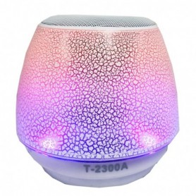 Portable USB FM Radio Bluethooth Speaker with LED transition button and loud bass In Purple