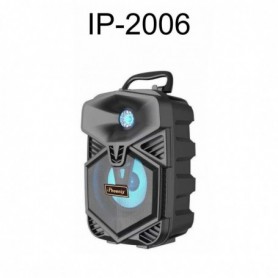 IP-2006 4" Portable Speaker with Bluetooth Multipoint and Phone Stand Mic Connect In BLACK
