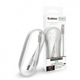 5ft USB DATA CHARGING CABLE For 8 PIN In White