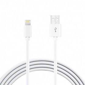 3.3FT PVC Material 8 PIN USB 2.0 Data Cable In White And Luxury Packaging