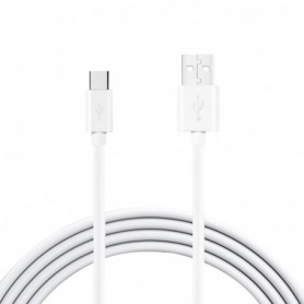 3.3FT PVC Material Type C USB 2.0 Data Cable In White And Luxury Packaging