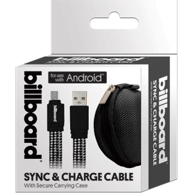 6' Micro USB Sync & Charge Cable Black