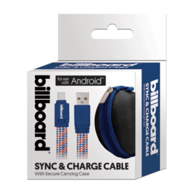 6' USB-C to USB-A Sync & Charge Cable Blue