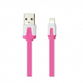 IPHONE 6 FLAT USB DATA CABLE 3.2FT IN HOT PINK