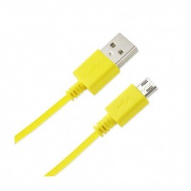 Braided Micro Usb Data Cable 3.3 Feet In Yellow