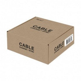 30PCS TANGLE FREE ANDROID PHONES MICRO USB 2.0 DATA CABLE 3.3 FEET IN BLACK