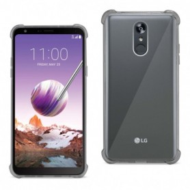 LG Stylo 4 Clear Bumper Case With Air Cushion Protection In Clear Black