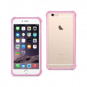 iPhone 6S Plus/ 6 Plus Clear Bumper Case With Air Cushion Protection In Clear Hot Pink