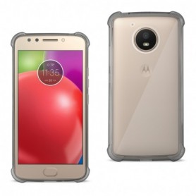 Motorola Moto E4 Active Clear Bumper Case With Air Cushion Protection In Clear Black