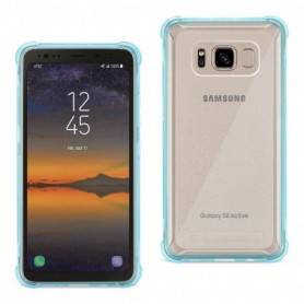 Samsung Galaxy S8 Active Clear Bumper Case With Air Cushion Protection In Clear Navy