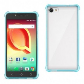 Alcatel Crave Clear Bumper Case With Air Cushion Protection In Clear Navy