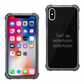 iPhone X/iPhone XS Funny Quote Design Air Cushion Case In Black