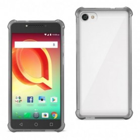 Alcatel Crave Clear Bumper Case With Air Cushion Protection In Clear Black