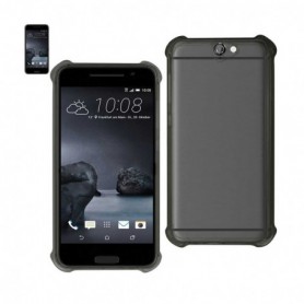 Htc One A9 Clear Bumper Case With Air Cushion Protection In Clear Black