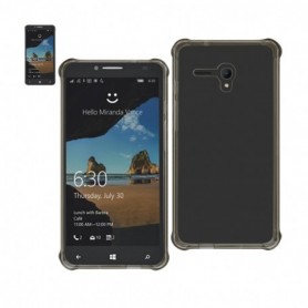 Alcatel One Touch Fierce Xl Clear Bumper Case With Air Cushion Protection In Clear Black